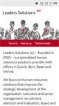 Mobile Screenshot of leaderssolutions.com