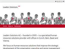 Tablet Screenshot of leaderssolutions.com